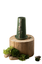 Large Electronic Candle - Olive + Gold